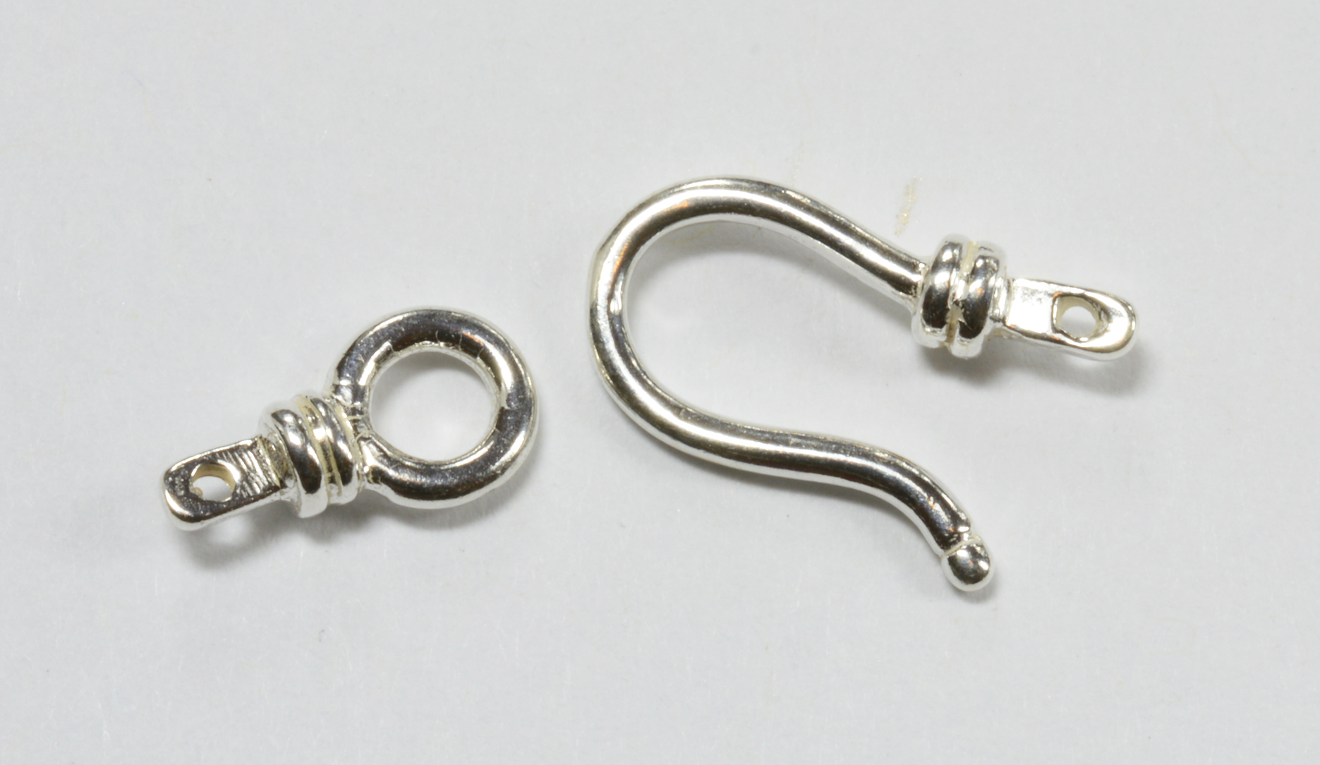 Hook and Eye Clasp with End Caps