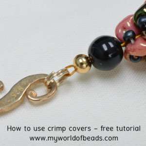 Basics to making jewellery - how to use a crimp cover. They are